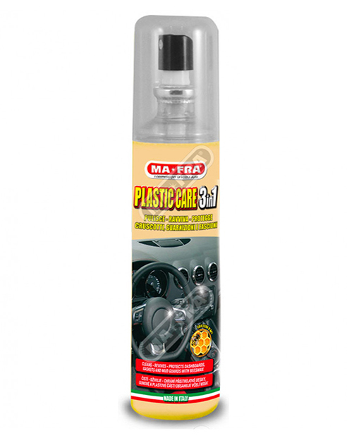 23e644a4-db9a-11ee-b95e-005056c00008_3b16cccf-dbbc-11ee-b95e-005056c00008 3in1 PLASTIC Care 125 ML защитная полироль для пластиковых и резиновых поверхностей . MA-FRA, Италия